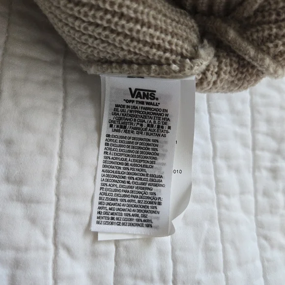Vans Made In The USA Brown And Black Beanie 022026 - Picture 5 of 5